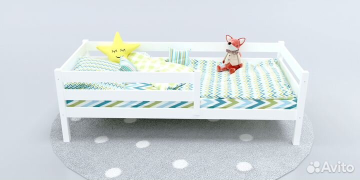 Одноярусная детская кровать доставка по РФ
