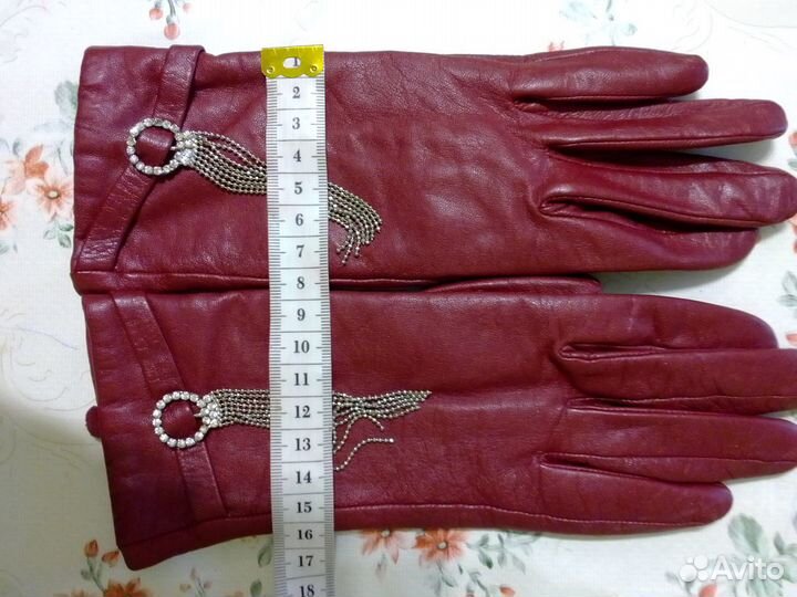 Перчатки кожаные