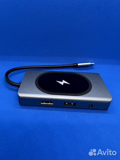 Адаптер type-c 9 в 1 hdmi, vga, usb, ethernet