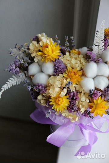 Букет из сухоцветов, лаванда