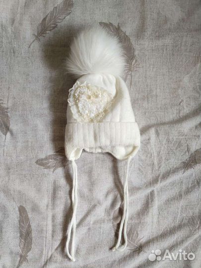 Шапка зимняя детская 44 46 (6-12 мес.)