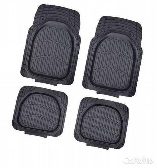 Автомобильные коврики универсальные чёрные 4шт