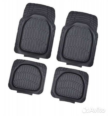 Автомобильные коврики универсальные чёрные 4шт