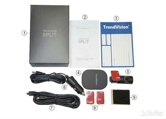 Видеорегистратор автомобильный TrendVision Split