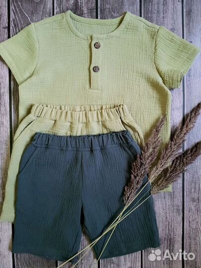 Комплект из муслина для мальчика 104