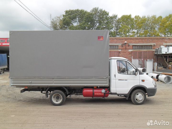 Тент выс + 300мм на удлиненный Газель Без каркаса