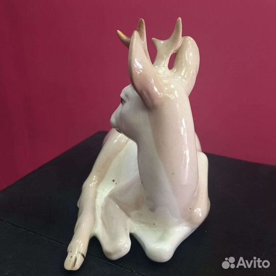 Статуэтка Олень Гжель СССР