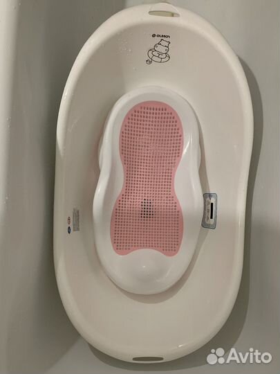 Ванночка для купания с термометром и горкой