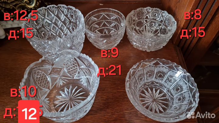 Хрустальная посуда СССР