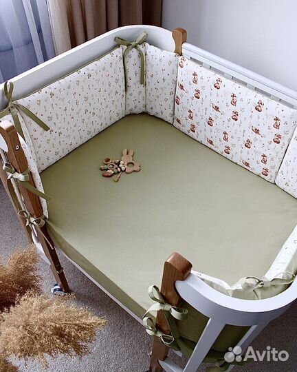 Комплект бортиков в кроватку Mommy lux