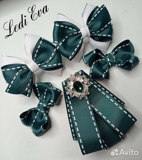 Детские школьные бантики/жабо/заколки/галстук