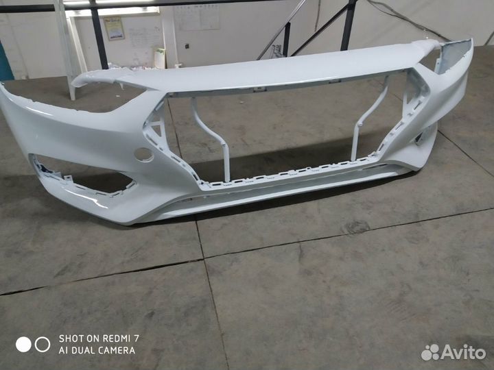 Бампер передний Хендай Солярис 17-г.в. новый,белый