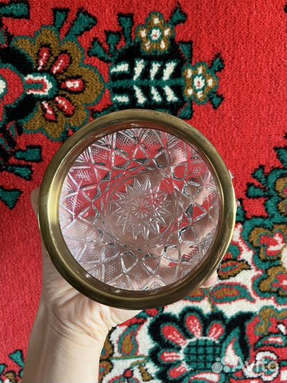 Ваза конфетница хрустальная