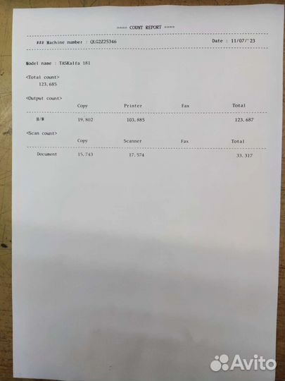 Мфу Kyocera taskalfa 181, A4