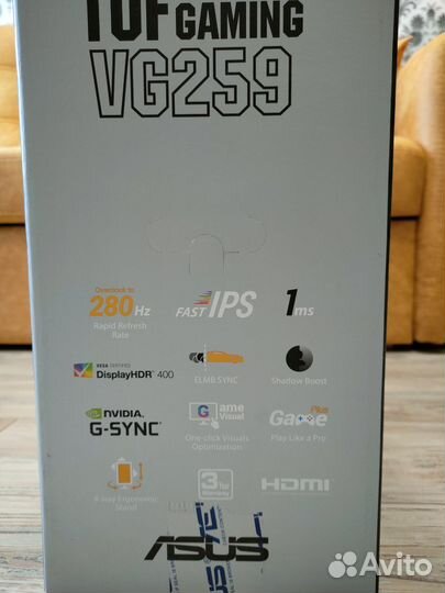 Монитор Asus tuf gaming vg259qm