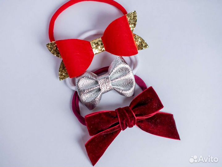 Повязка на голову для девочки бантики