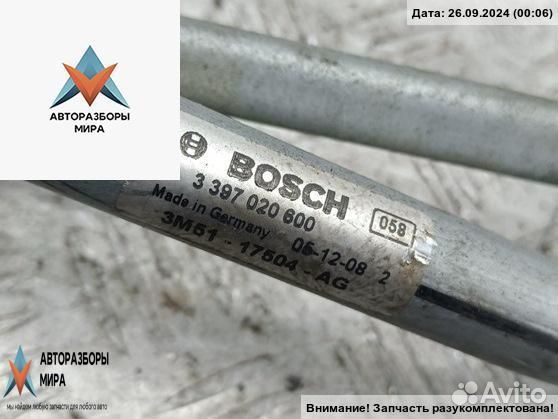 Механизм стеклоочистителя (трапеция дворников)