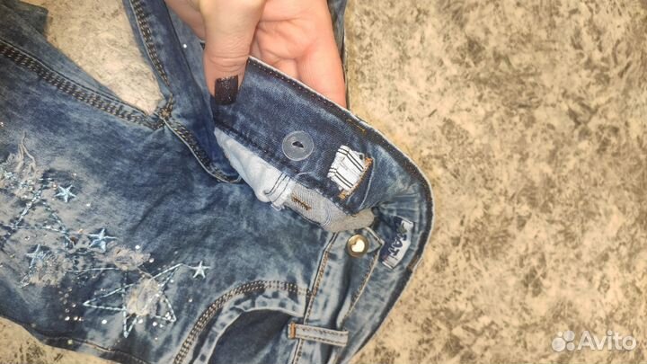 Джинсы для девочки 128