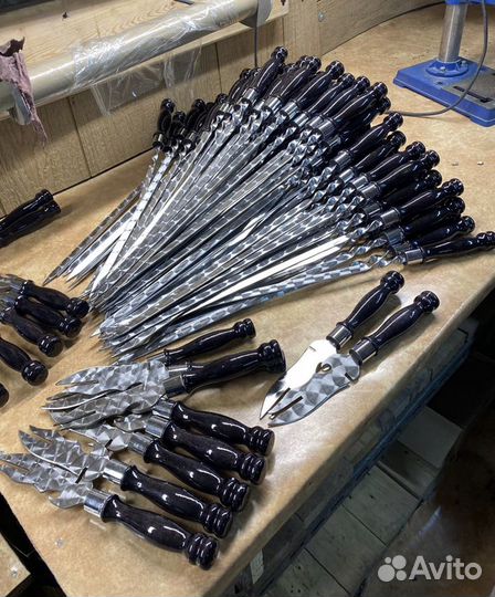 Шампуры, ножи