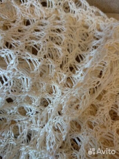 Берет вязаный новый,лен