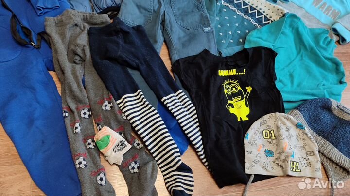 2 пакета вещей на мальчика 98 - 104 см