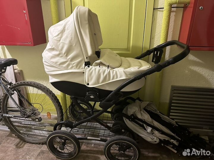 Коляска 2 в 1 эко кожа