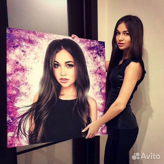 Портрет на холсте по фото в Милославском