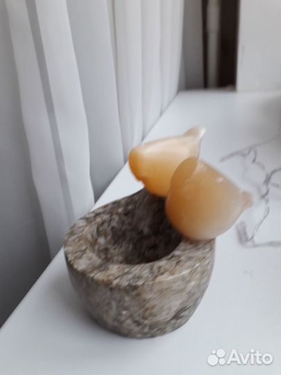 Статуэтка из камня селенит и гранит СССР