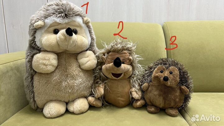 Коллекция ежей (мягкие игрушки)