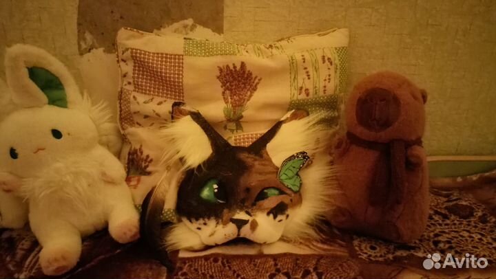 Милая маска домашнего котика