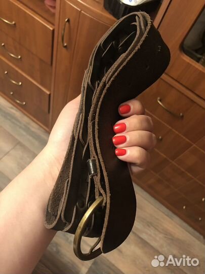 Ремень женский натуральная кожа широкий