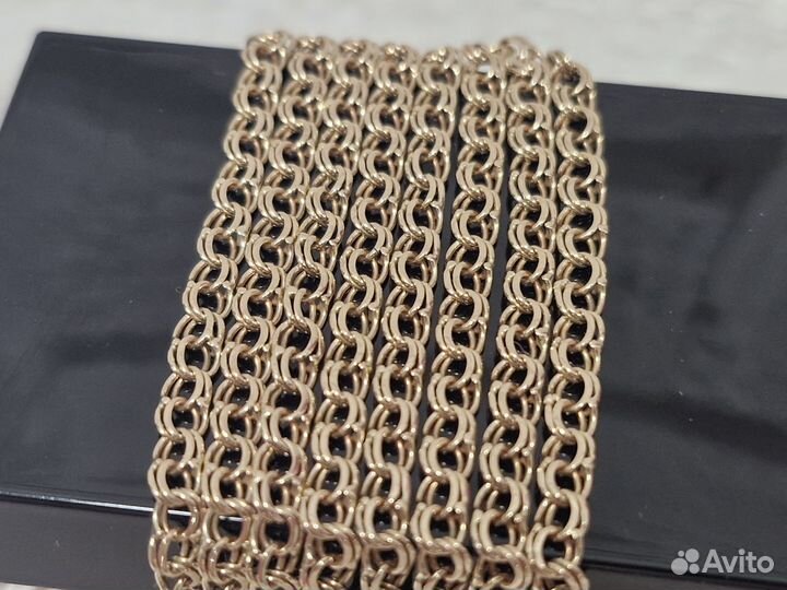 Золотая цепь 585 пробы 8.9 грамма 65см