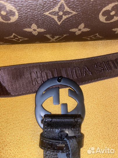 Ремень Gucci gg supreme оригинал