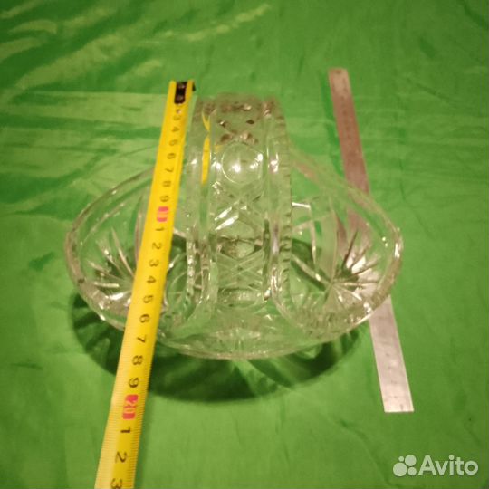 Ваза хрусталь Богемии корзина