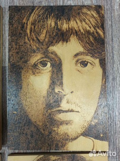 The Beatles картины выжиганием