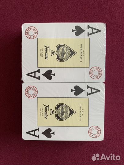 Карты игральные 100 пластик Фурнье2818