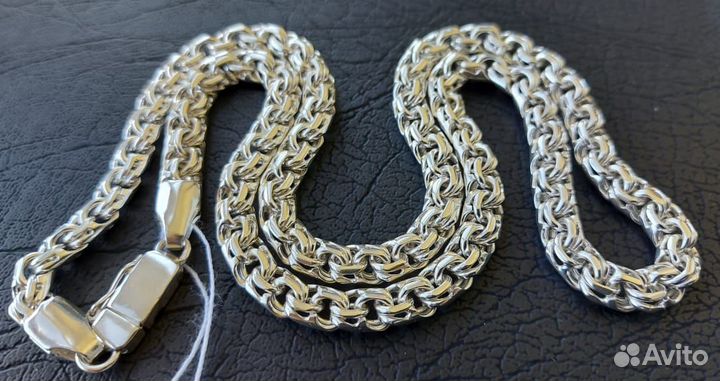 Серебряная цепь 925 пробы,Бисмарк,49,2грм,60см