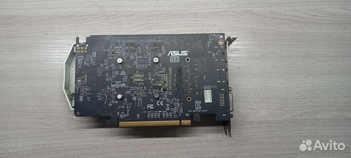 Видеокарта asus rx 460 2gb +коробка с драйверами