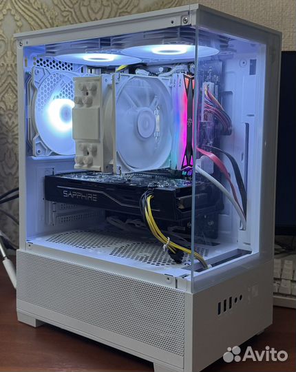 Игровой пк белый i3 10100f/16GB DDR4/SSD 512