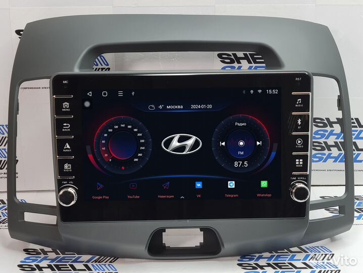 Магнитола K2GT Elantra 4 HD 2006-2012 8 ядер 2/32