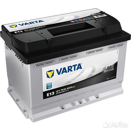 Аккумулятор 70Ah Varta 640A Е13 Высокий обратный