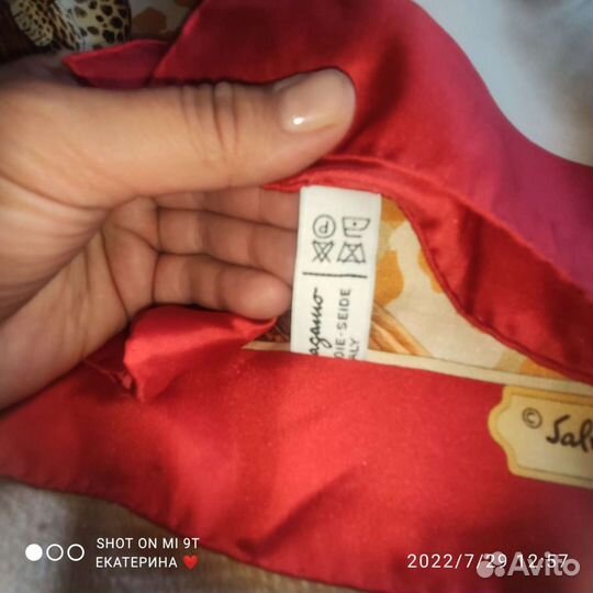 Шелковый платок Salvatore Ferragamo