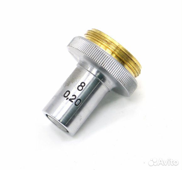 Объектив микроскопа ломо 8х0.20