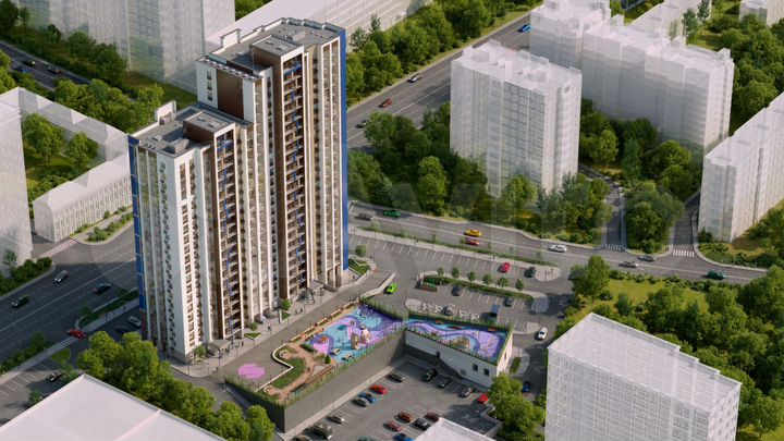 2-к. квартира, 58,6 м², 4/24 эт.