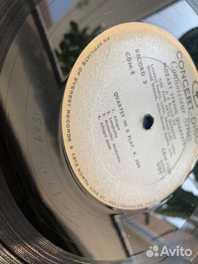 Wolfgang Amadeus Mozart Vinyl 3 x LP 1965