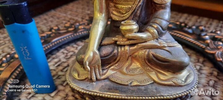Будда бронза с позолотой непал 2004 год в орске