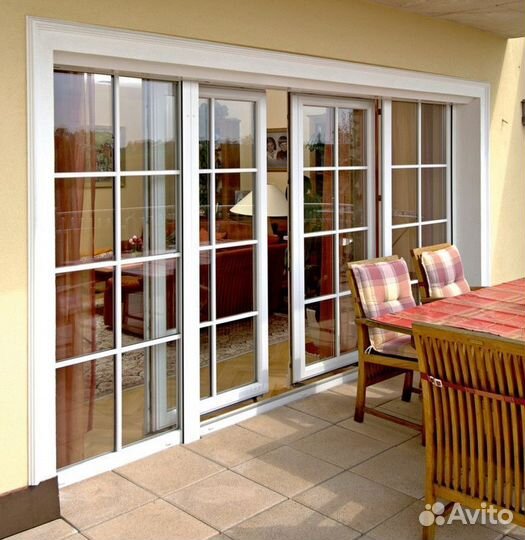 Окна / окно / сдвижное остекление веранды