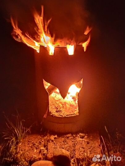 Очаг для огня и печь «Князь Серебряный» (2 в 1)