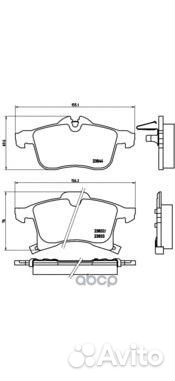 Колодки тормозные дисковые передн. chevrolet VI