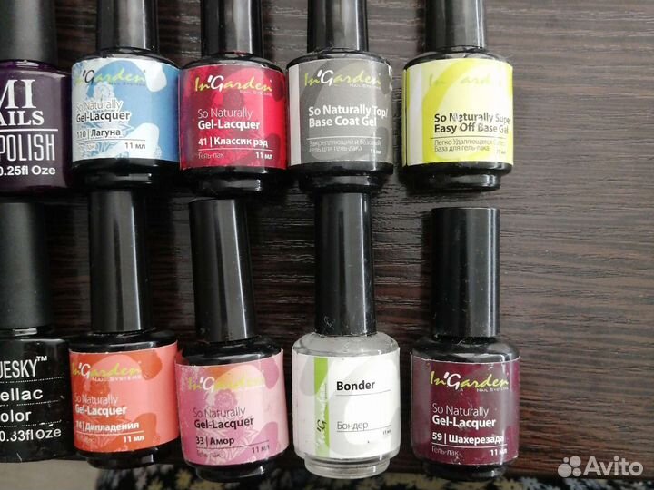 Гель лаки для ногтей б/y